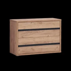 Slaapkamer ZELDA: Kleerkast 240cm + Bed 160x200 + Commode + 2x Nachttafel B58