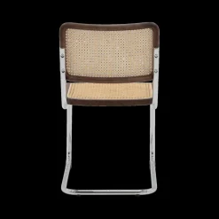 Sledestoel GUSTAV Beech Wood Canaletto / Chrome frame