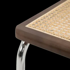 Sledestoel GUSTAV Beech Wood Canaletto / Chrome frame