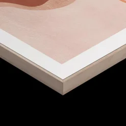 Slim Frame Wood Earth Flowers