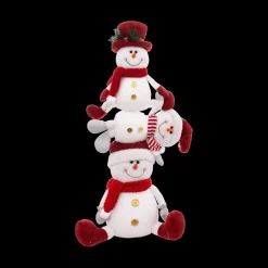 Sneeuwmanpyramide SNOWIES Wit/Rood