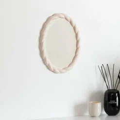 Spiegel ABBE Ovaal Beige