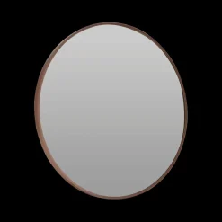 Spiegel ADDO Ø60 Alu Houtlook Bruin