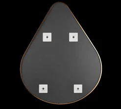 Spiegel BRITS Druppel Metaal Goud