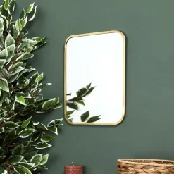 Spiegel CONTREZI Rechthoekig Met. Goud