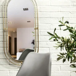 Spiegel HAIDIM Ovaal Met. Goud