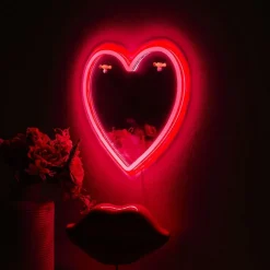 Spiegel HART m/Led Rood