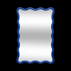 Spiegel JUDYN Golvend Blauw XL