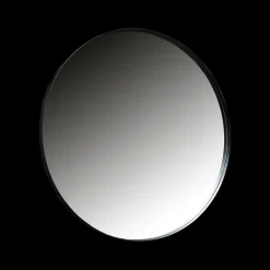 Spiegel KROES Metaal Zwart Ø115cm