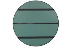 Spiegel KROES Metaal Zwart Ø115cm