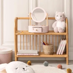 Spiegel PRINSES M/Opbergvak Roze