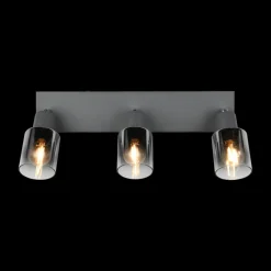 Spot CADIZ 3Del. Met./Glas Antraciet