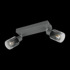 Spot CADIZ 2Del. Met./Glas Antraciet