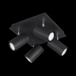 Spot MARLEY 4-Delig Metaal Zwart