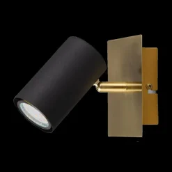 Spot MARLEY 1-Delig Metaal Zwart/Goud