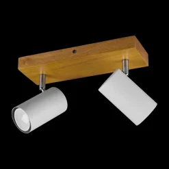 Spot MARLEY Metaal Hout/Metaal Wit