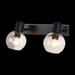 Spot OSIRA 2Del. Zwart/Glas Helder