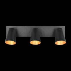 Spot SHARP 3Del. Met. Zwart/Goud