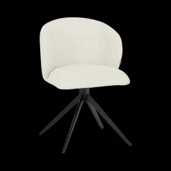Stoel BALDER 180° Bouclé Ecru Pt Zwart