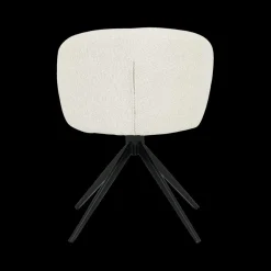 Stoel BALDER 180° Bouclé Ecru Pt Zwart