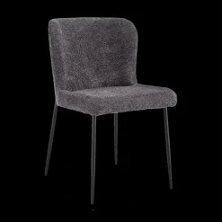 Stoel DORIEN Bouclé Donkergrijs