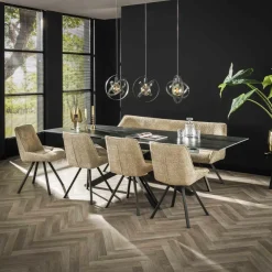 Stoel HECTOR Bouclé Zand