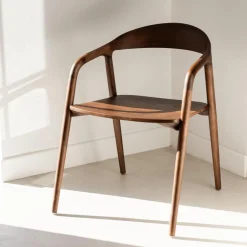 Stoel HJALMAR Ash Wood Walnut