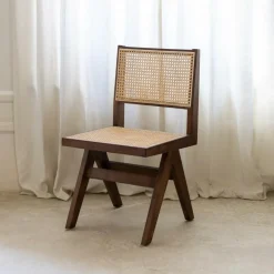 Stoel JAKI Ash Wood Walnut/Rotan