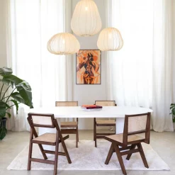 Stoel JAKI Ash Wood Walnut/Rotan