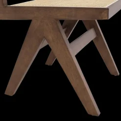 Stoel JAKI Ash Wood Walnut/Rotan