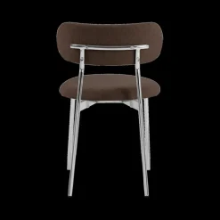 Stoel LYKKO Bruin/Chrome