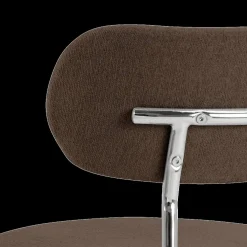 Stoel LYKKO Bruin/Chrome