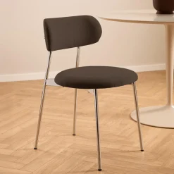 Stoel LYKKO Bruin/Chrome