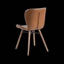 Stoel PLATS PU retro leather look brandy 691B