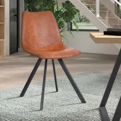 Stoel TILLY PU Cognac