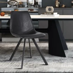 Stoel TILLY PU Zwart