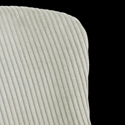 Stoel ZOEY Beige Ribfluweel