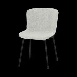 Stoel ZOEY Bouclé Lichtgrijs