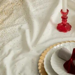 Tafelkleed GLINTS 360 Glitter Goud/Wit