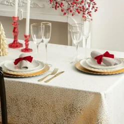 Tafelkleed GLINTS 240 Glitter Goud/Wit