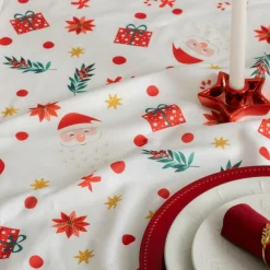 Tafelkleed OEKE 360 Wit/Rood/Groen