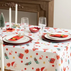 Tafelkleed OEKE 360 Wit/Rood/Groen