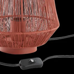 Tafellamp BANJAR Met. Steenrood