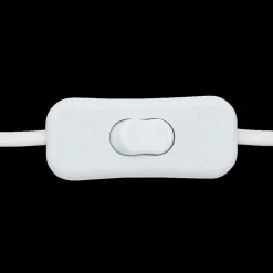 Tafellamp BEERTJE Hout/Kap Boucle Wit