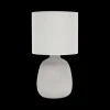 Tafellamp CELXIA Ker. Grijs Kap Wit