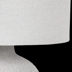 Tafellamp CELXIA Ker. Grijs Kap Wit