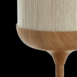 Tafellamp DANIA Houtlook/Touw Crème