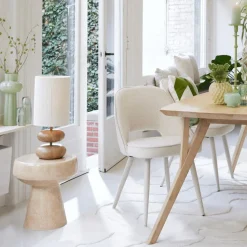 Tafellamp DANIALO L Bruin/Touw