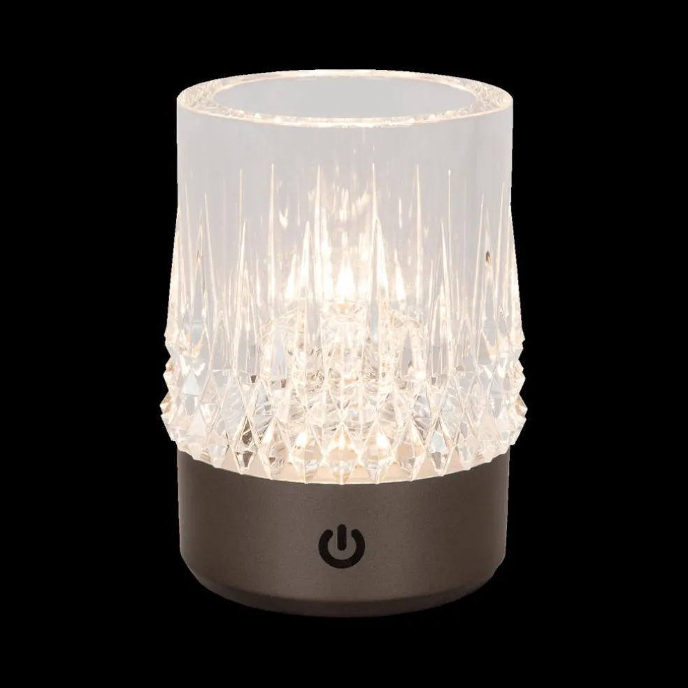 Tafellamp LILI Ø8 S/3 Zwart Chroom