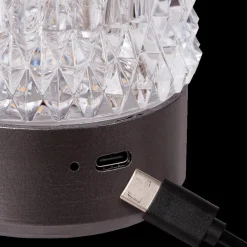 Tafellamp LILI Ø8 S/3 Zwart Chroom